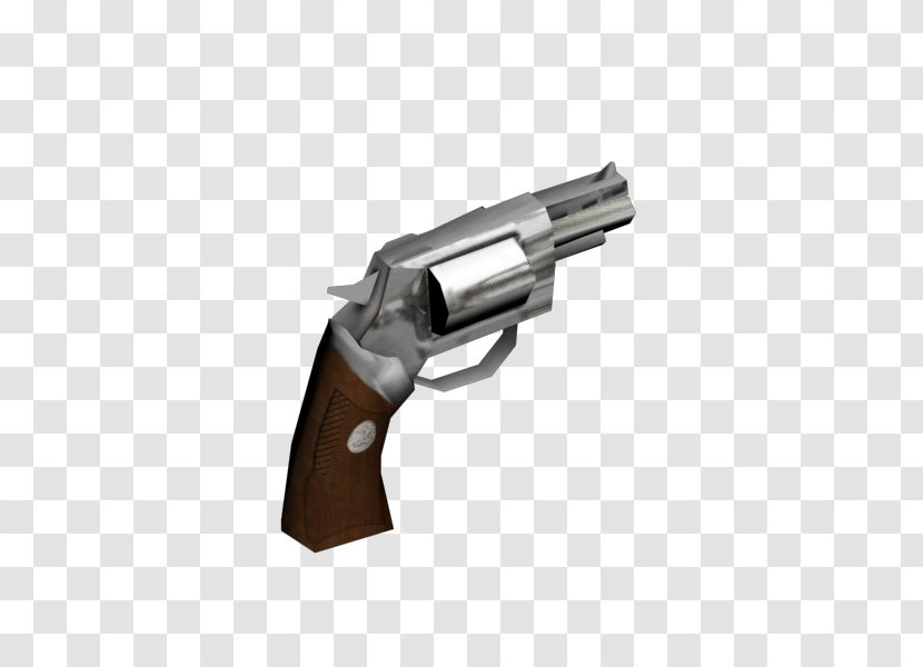 Revolver Firearm Trigger Ammunition Gun Barrel - Low Poly Transparent PNG