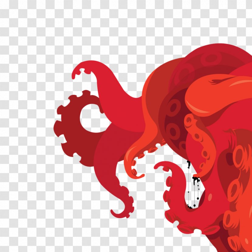 Octopus Cartoon - Legendary Creature - Squid Transparent PNG