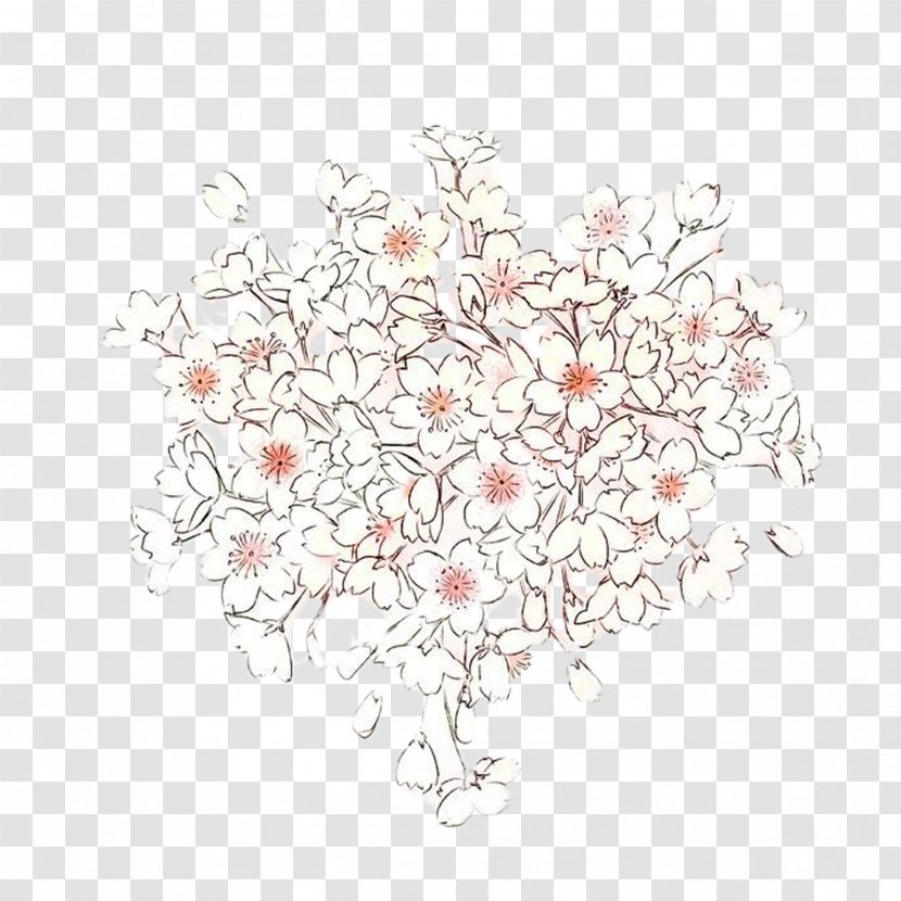 Cherry Blossom Cartoon Illustration - Painting - Hand-painted Trees Buckle Free Material Transparent PNG