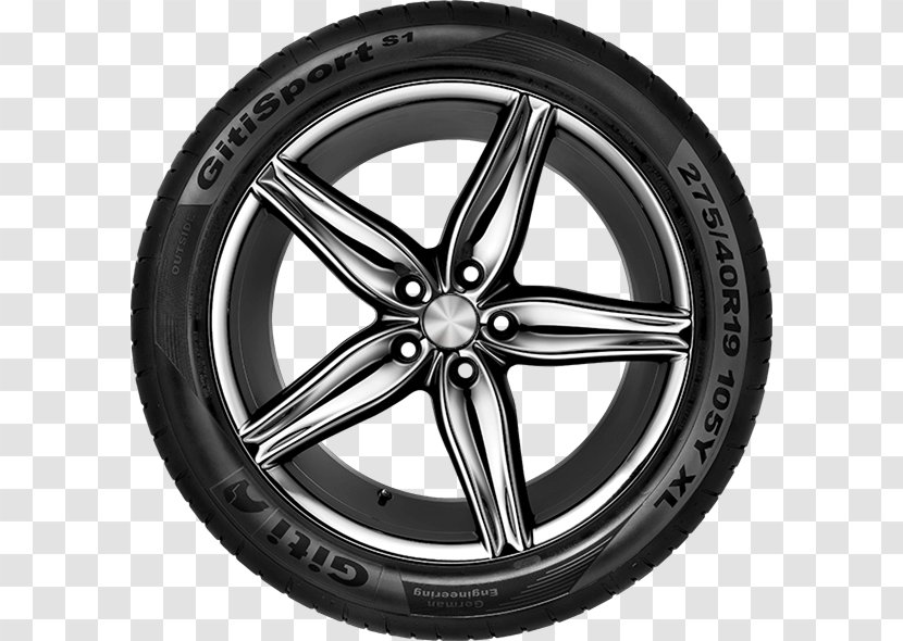 Alloy Wheel Giti Tire Car Spoke - Automotive System Transparent PNG