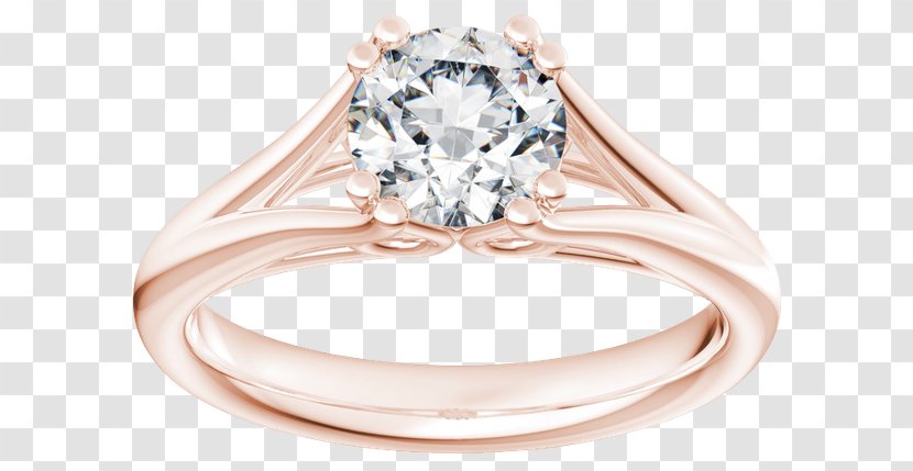 Diamond Engagement Ring Solitaire Transparent PNG