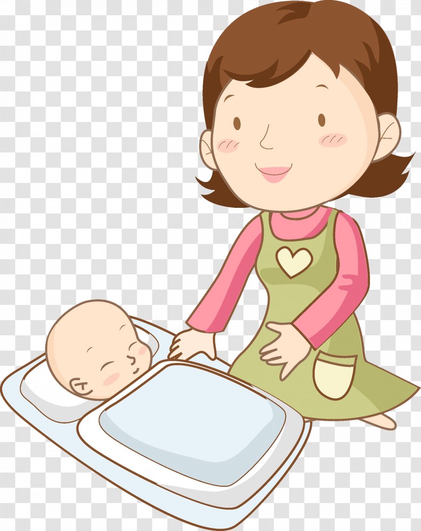 Child Bathing Infant - Watercolor - Hand Painted Transparent PNG