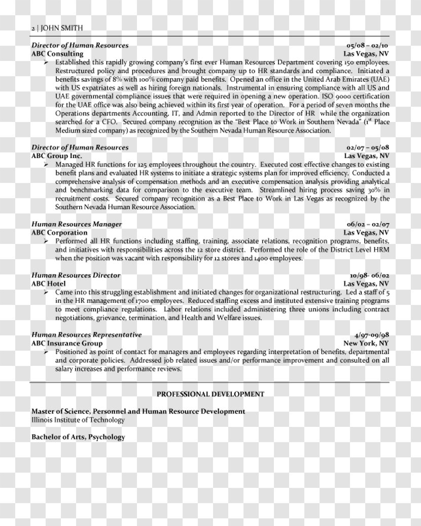 Résumé Human Resource Management Cover Letter Job Description - Document - Essay Concerning Understanding Transparent PNG
