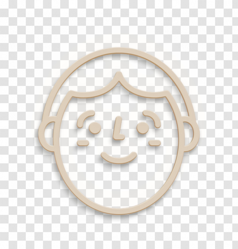 Man Icon Happy People Outline Icon Emoji Icon Transparent PNG