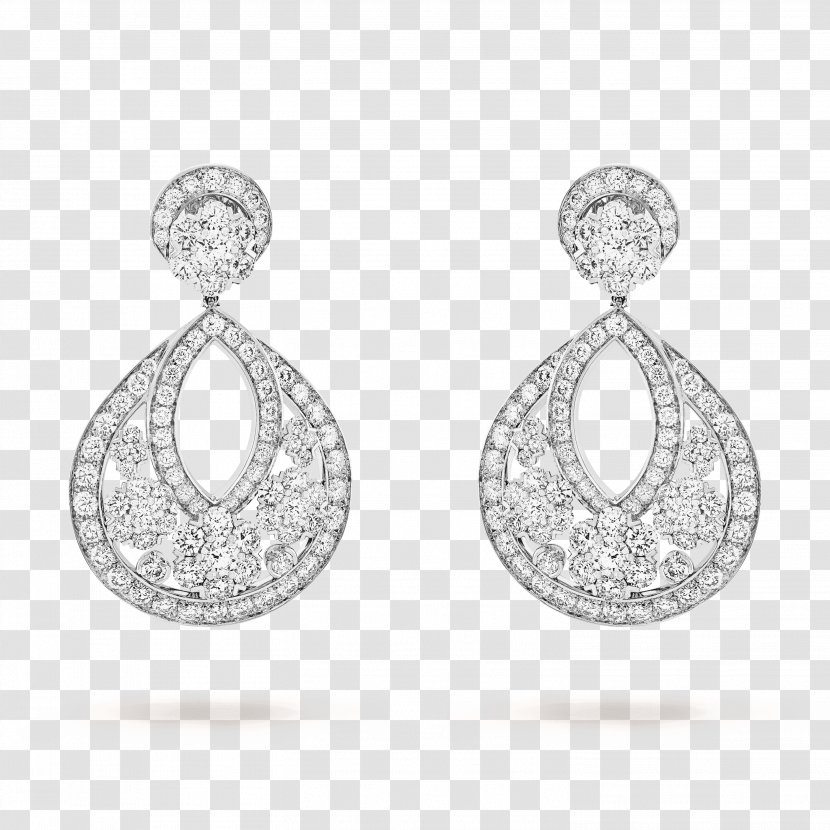 Earring Van Cleef & Arpels Diamond Jewellery Gold - Cut - Model Transparent PNG