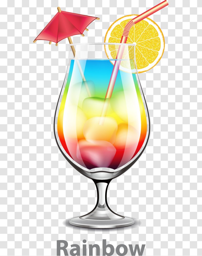 Cocktail Orange Juice Mai Tai Pixel Rainbow - Cosmopolitan - Lemon Transparent PNG