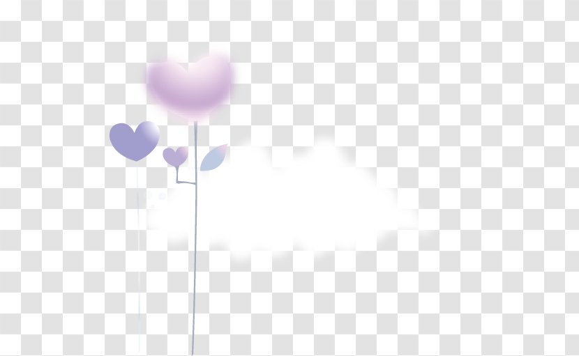 Line Blue Angle Point Sky - Heart-shaped Clouds Float Decoration Transparent PNG