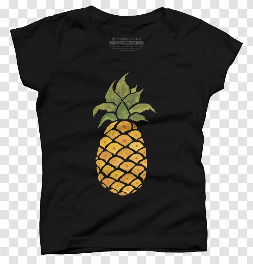Pineapple Bromeliads T-shirt Fruit Yellow - Brand - Watercolor Transparent PNG