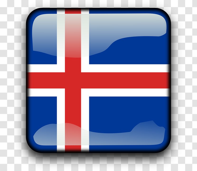 Icelandic Turf House Flag Of Iceland Flags The World - Rectangle Transparent PNG