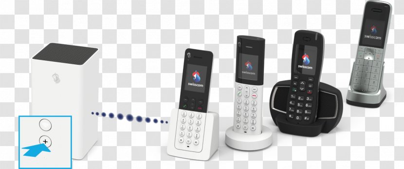 Feature Phone Multimedia Communication Electronics - Corded - Digital Enhanced Cordless Telecommunications Transparent PNG