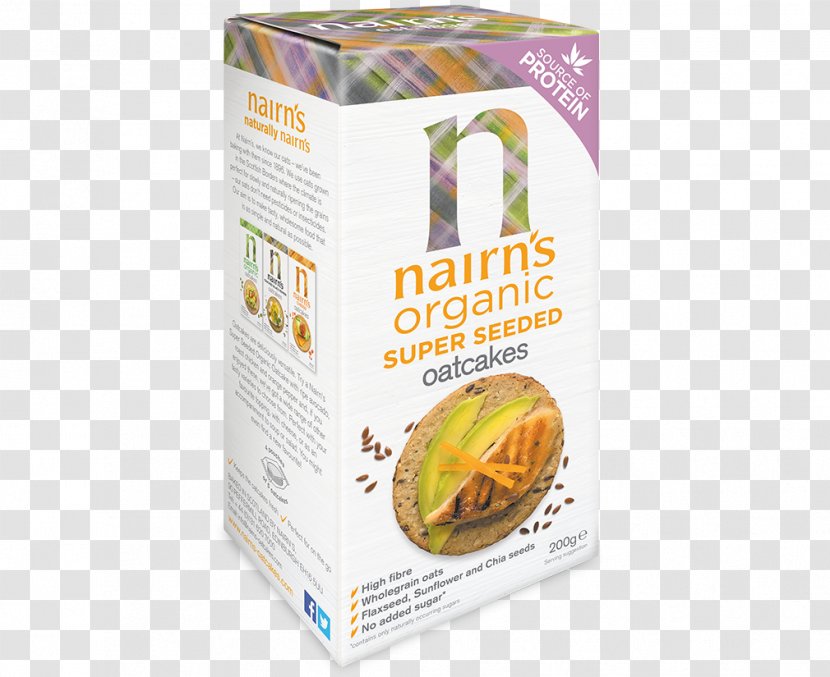 Nairns - Gluten - 20% OFF Organic Super Seeded Oatcakes 200 G 250ML Nairn's Oat (Brown) Cakes 250g (Pack Of 2)Biscuit Transparent PNG