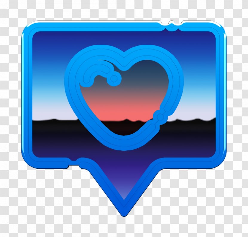 Heart Icon Love Marriage - Cobalt Blue - Logo Symbol Transparent PNG