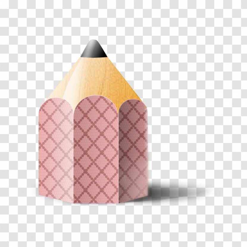 Pencil Icon - Triangle - Pink Head Transparent PNG