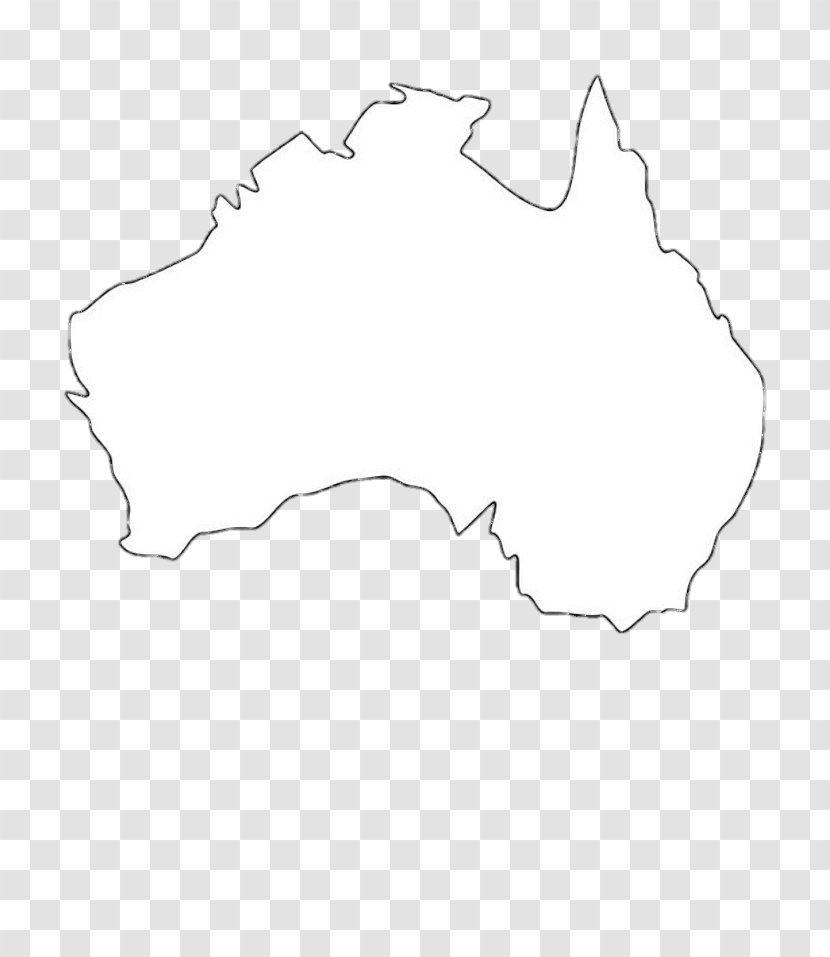 Australia World Map Coloring Book Continent - Monochrome Photography Transparent PNG