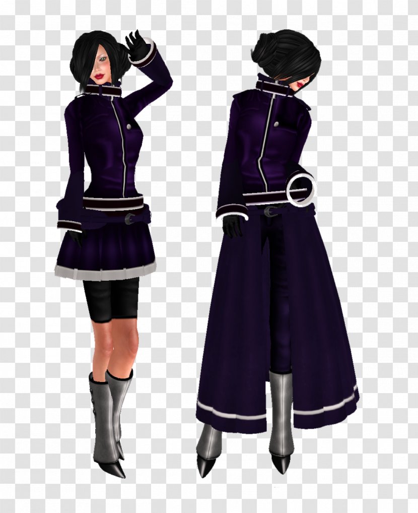 Costume Design Coat - Purple - Military Woman Transparent PNG