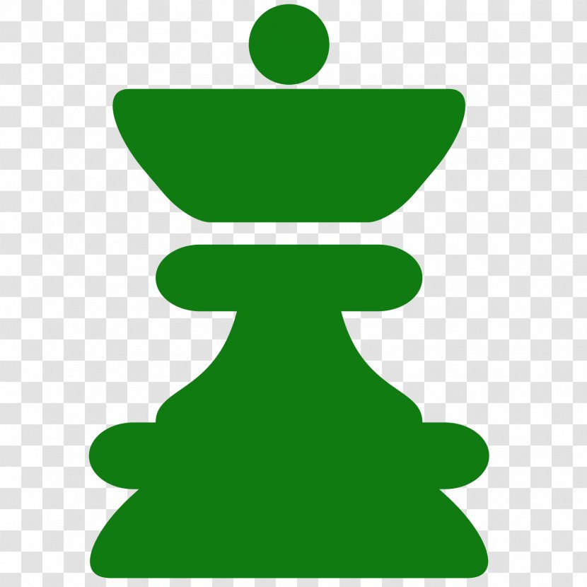 Chess Piece Queen Bishop Icon - Green Transparent PNG