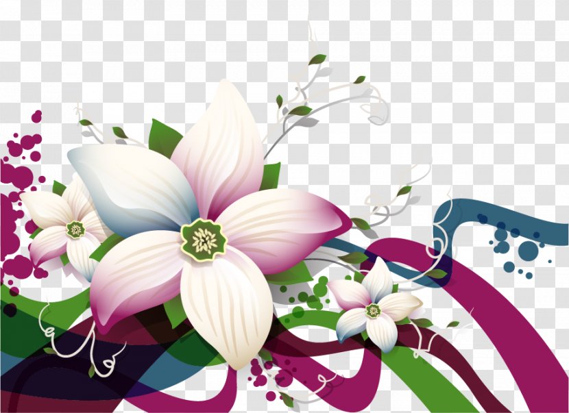 Floral Design Flower Art - Drawing - Vector Transparent PNG