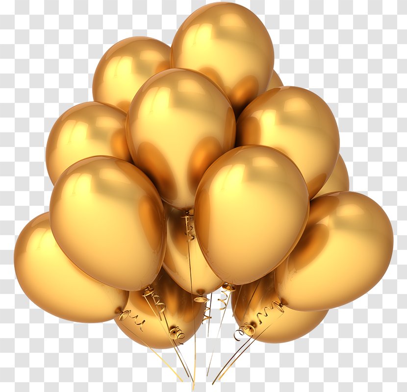 Balloon Gold Stock Photography Illustration Clip Art - Party Transparent PNG