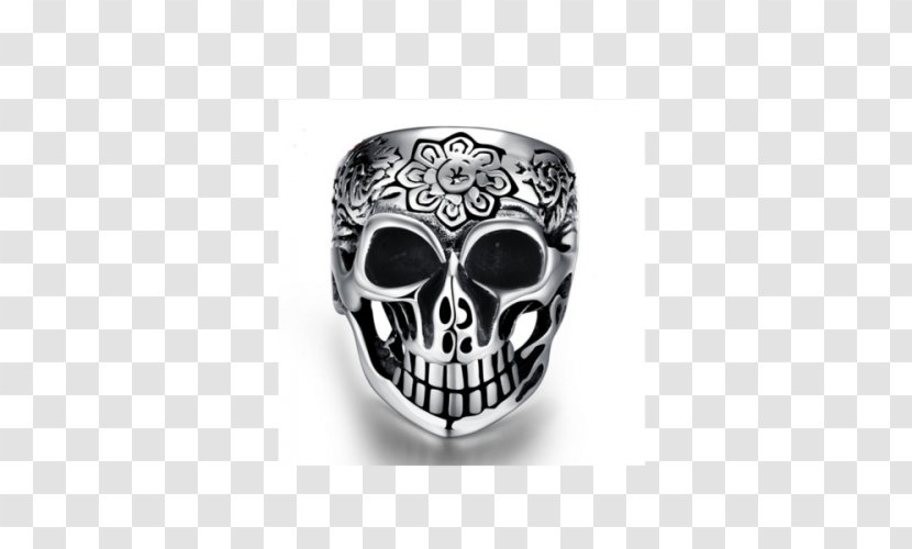 Earring Jewellery Skull Stainless Steel - Necklace - Ring Material Transparent PNG