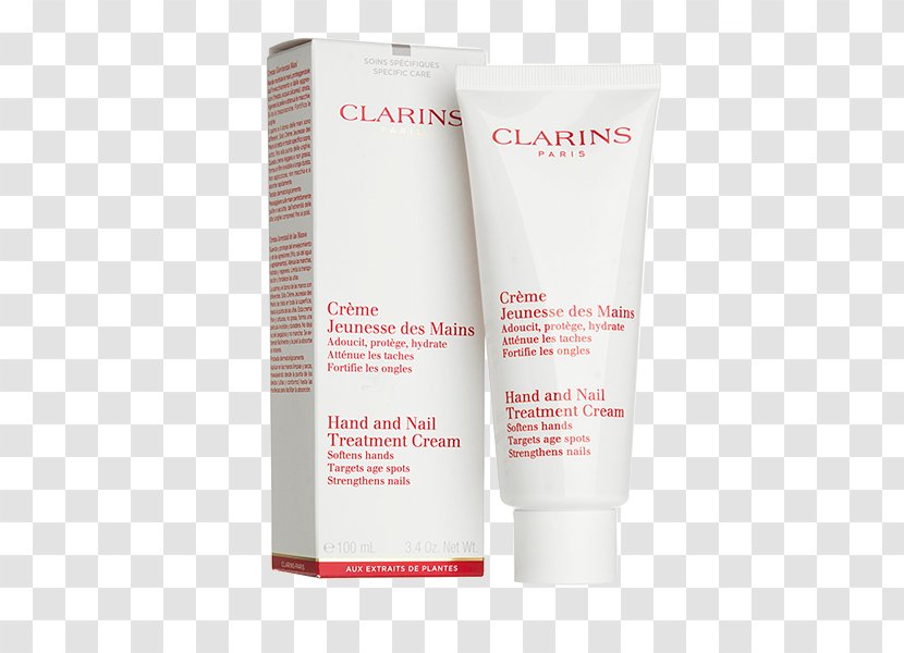 Clarins Hand And Nail Treatment Cream Lotion - Moisturizer Transparent PNG
