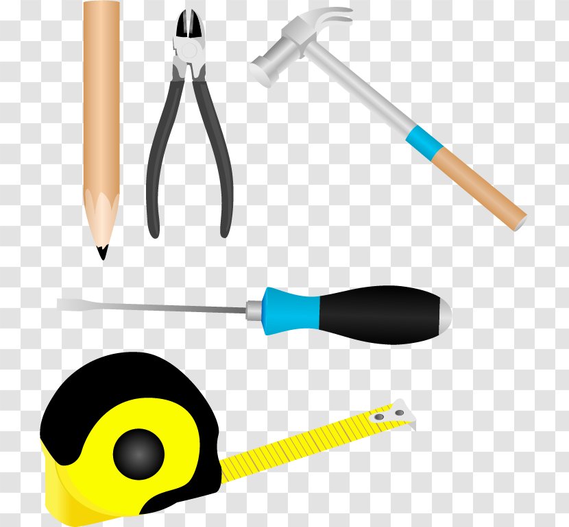 Tool Screwdriver Clip Art - Pencil - Installation Ruler Hammer Transparent PNG