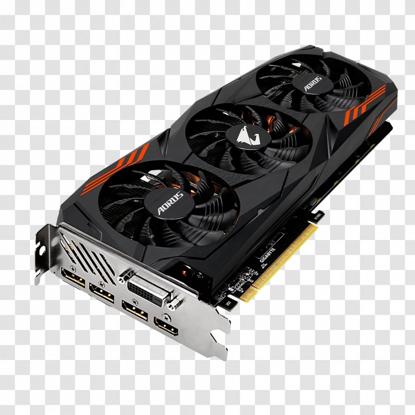 Graphics Cards & Video Adapters Gigabyte AORUS GeForce GTX 1070Ti 8G 1070 Ti 8GB GDDR5 Nvidia Geforce Gtx Gaming 8g Technology - Io Card Transparent PNG