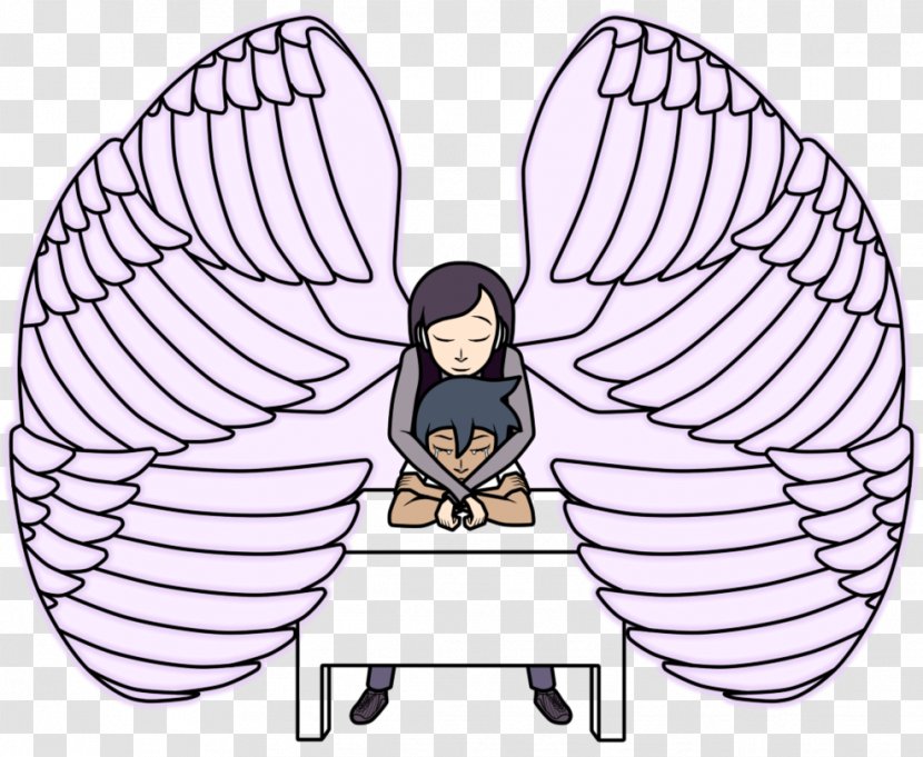 Clip Art Illustration Insect Cartoon Line - Tree - Guardian Angel Transparent PNG