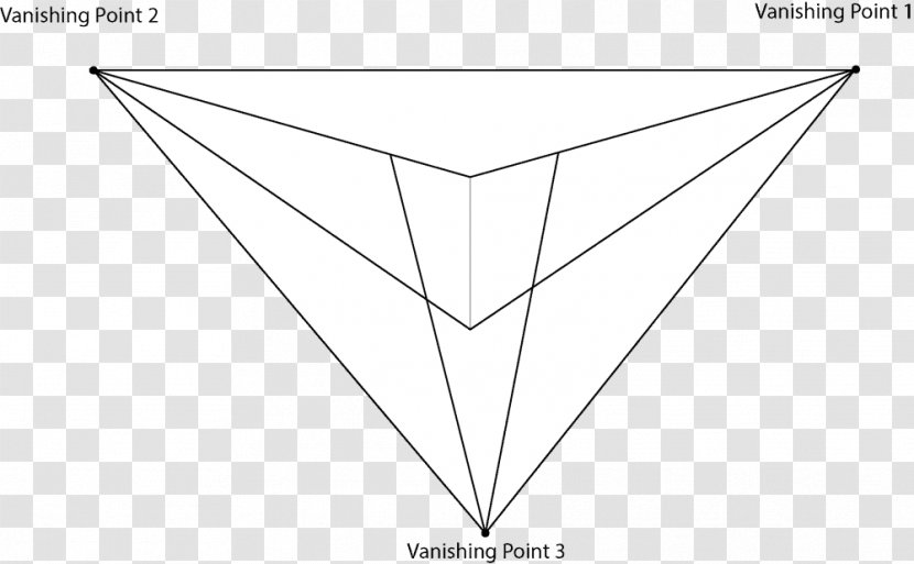 Triangle Black & White - Parallel - M Product DesignVanishing Point Perspective Drawing Transparent PNG