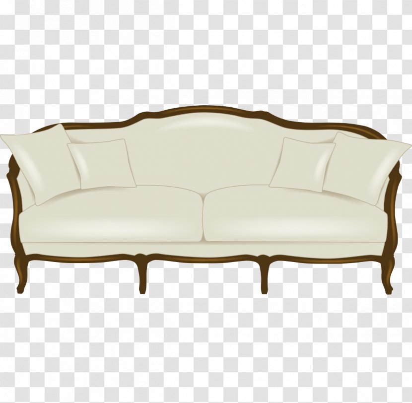 Furniture Couch - Computer Graphics - Vector Realistic Kind Of Sofa Transparent PNG