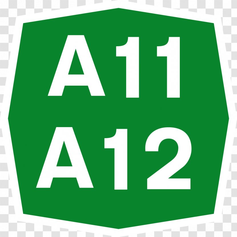 Autostrada A19 A11/A12 A12 Controlled-access Highway - Green - Area Transparent PNG
