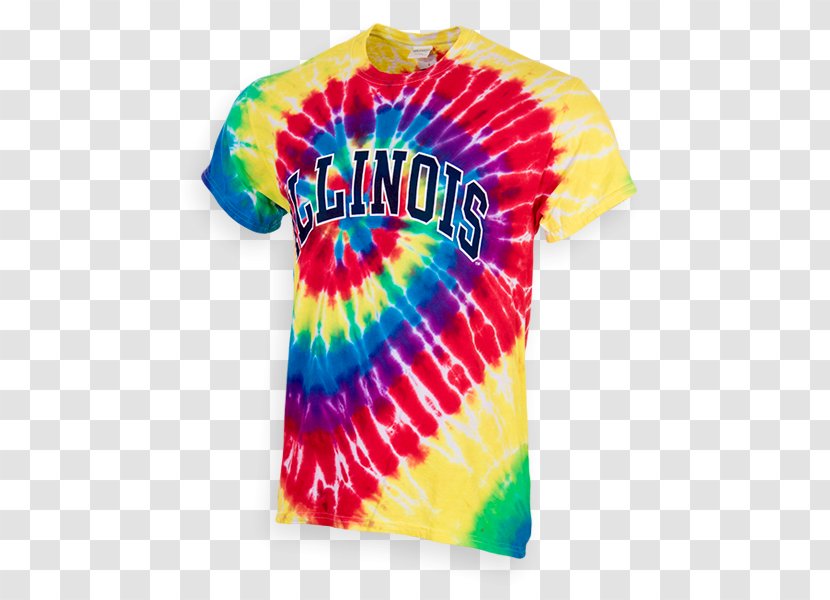 T-shirt Illinois Fighting Illini Baseball Football Tie-dye - T Shirt Transparent PNG