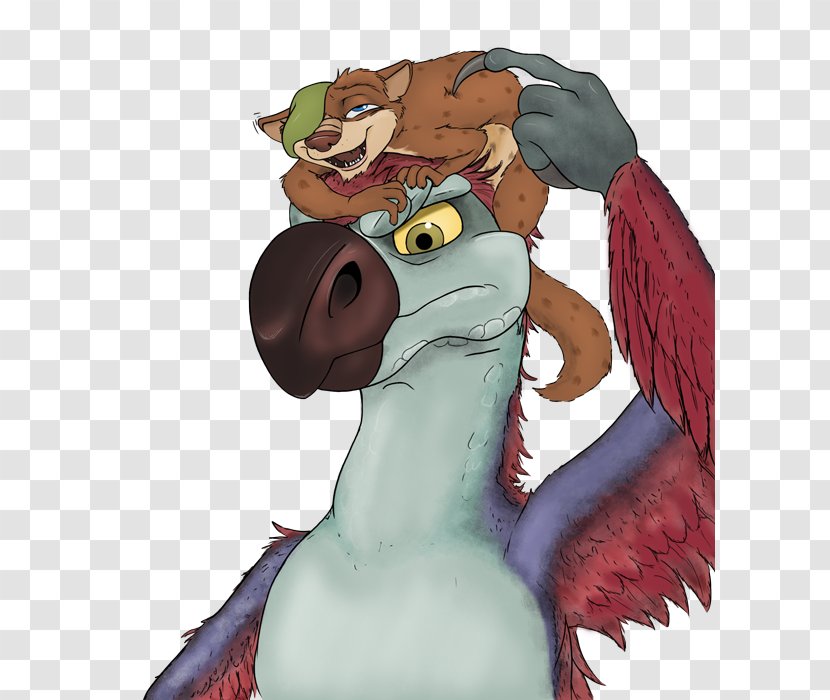 Gertie Scrat Ice Age: Dawn Of The Dinosaurs Dakotaraptor - Watercolor - I'm A Weasel Transparent PNG