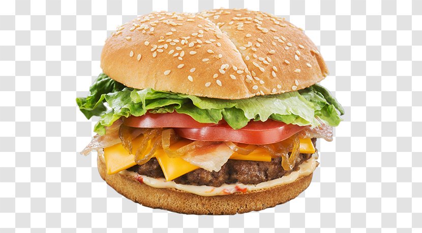 Hamburger Cheeseburger Fast Food Barbecue French Fries - Menu Transparent PNG