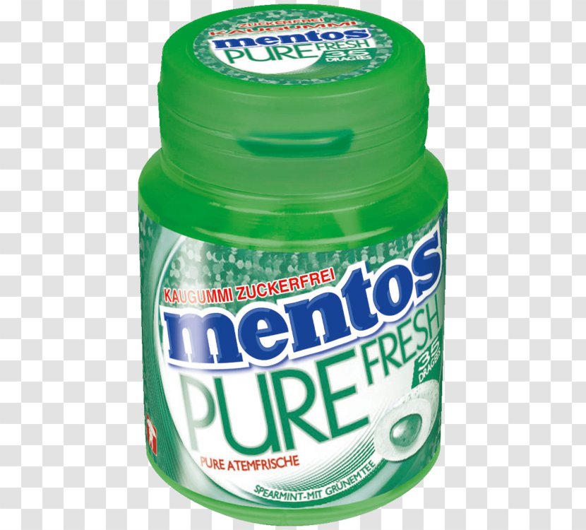 Chewing Gum Mentos Pure Fresh Spearmint Candy Transparent PNG