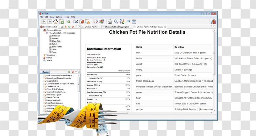 Recipe Computer Software Web Browser Cookbook Microsoft Windows - Screenshot - Fried Fish Meal Plans Transparent PNG