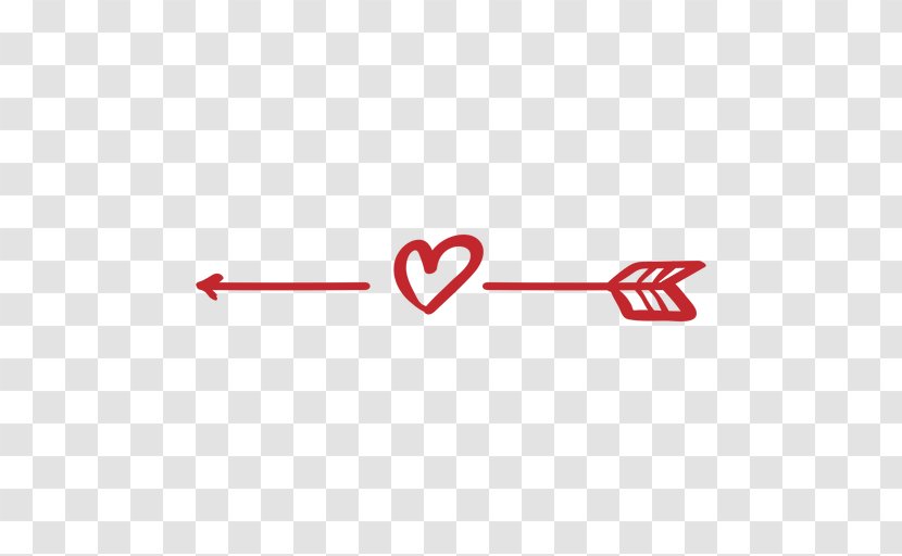 Heart Arrow Clip Art - Red - Boho Transparent PNG