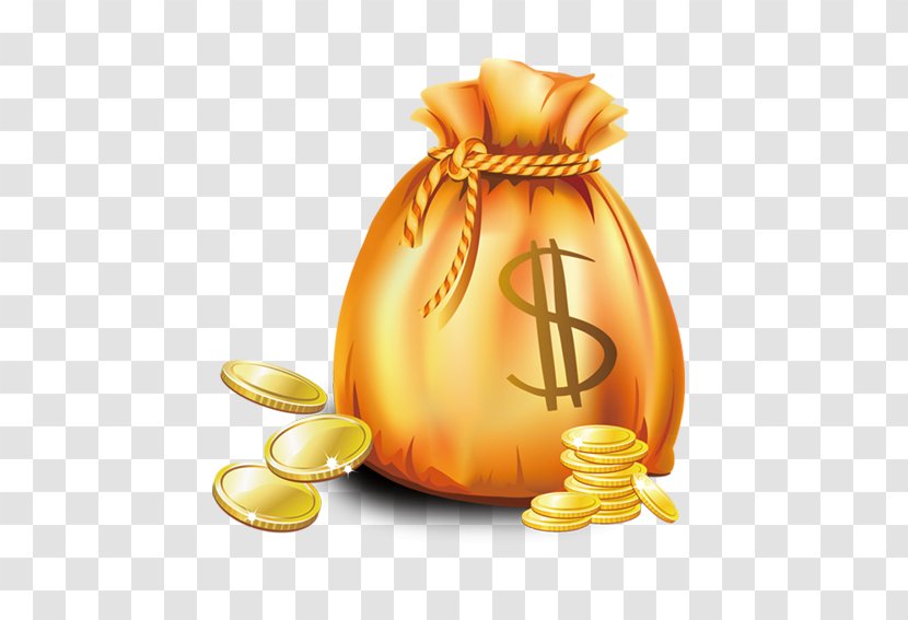 Money Gold Coin - Bag - Beautiful Exquisite Purse Transparent PNG