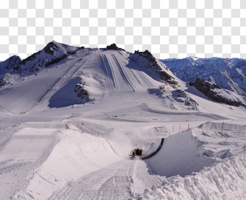 Ischgl Snowboarding Skiing Terrain Park Chairlift - Piste - Mountain Top View Of The Ski Slopes Transparent PNG