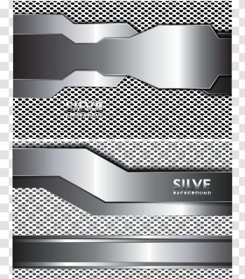 Silver Technology Background - Product Design - Brand Transparent PNG