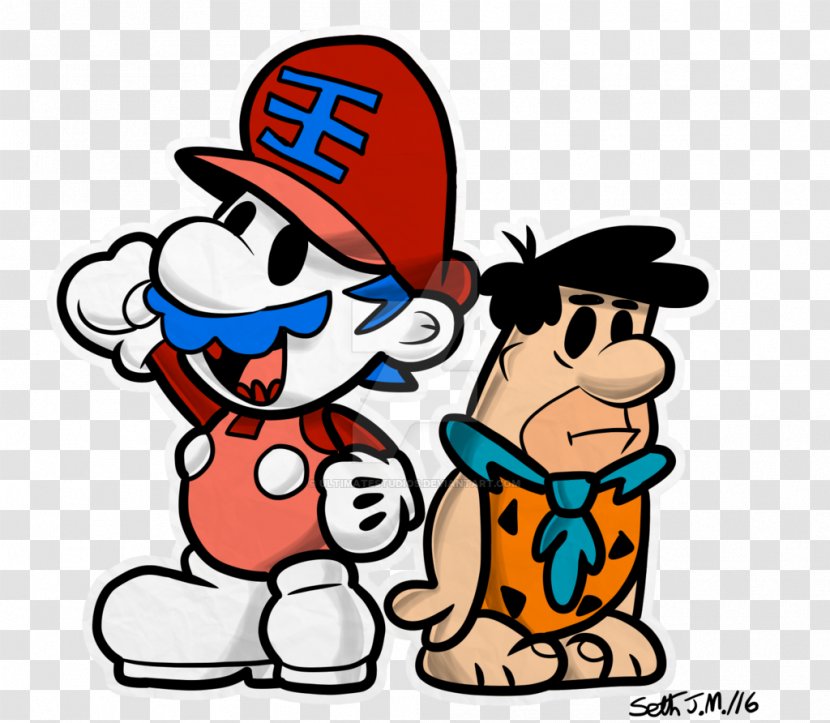 Father Uncle Super Mario Bros. Odyssey Child - Drawing - Fred Flintstone Transparent PNG