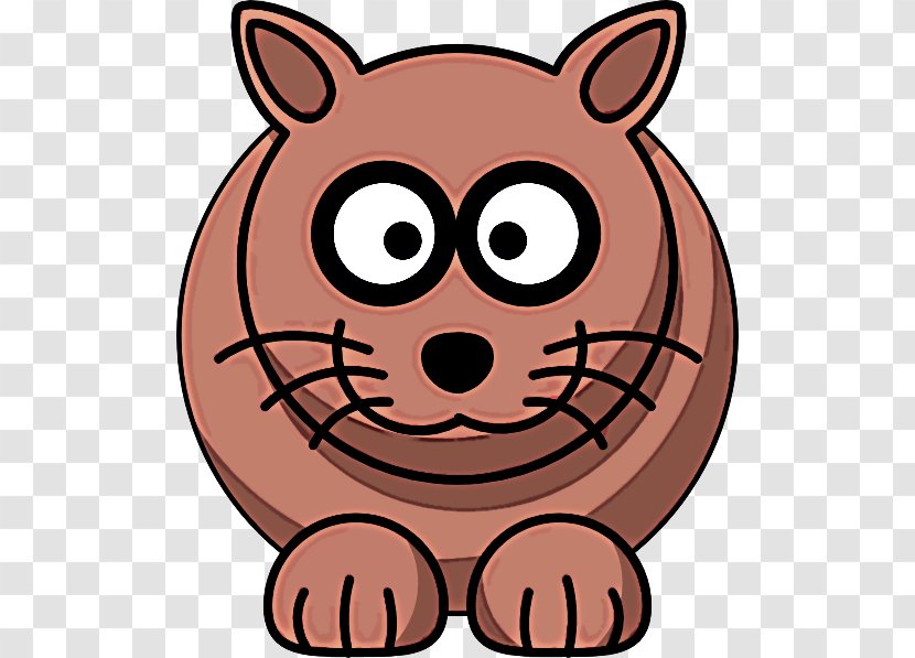 Cartoon Brown Bear Nose Cheek Snout - Whiskers Transparent PNG