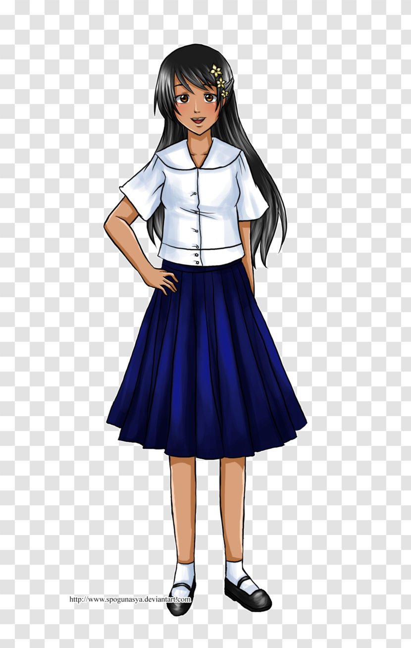 Philippines School Uniform Student - Flower Transparent PNG