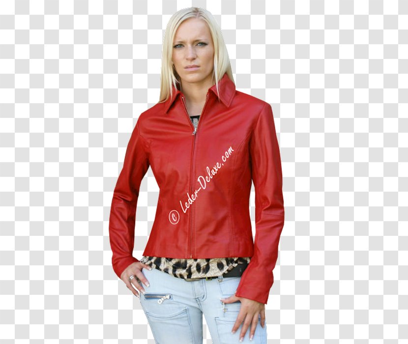 Leather Jacket Un Paso Más BIG BEN Motorcycle - Textile - Red Transparent PNG
