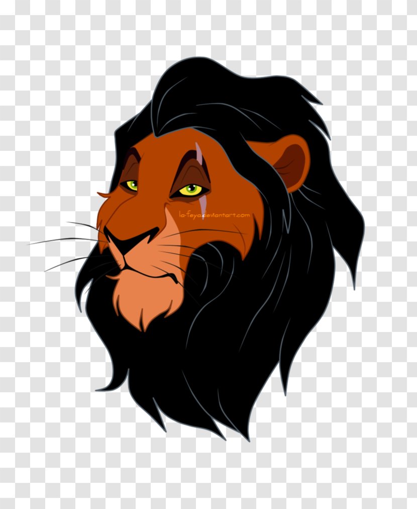 Scar Simba Shenzi Mufasa Lion - Vertebrate - Scars Transparent PNG