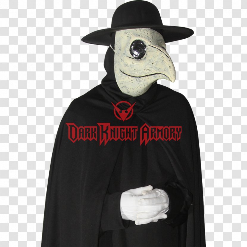 Black Death Costume Plague Doctor Robe Middle Ages - Hoodie - Mask Transparent PNG