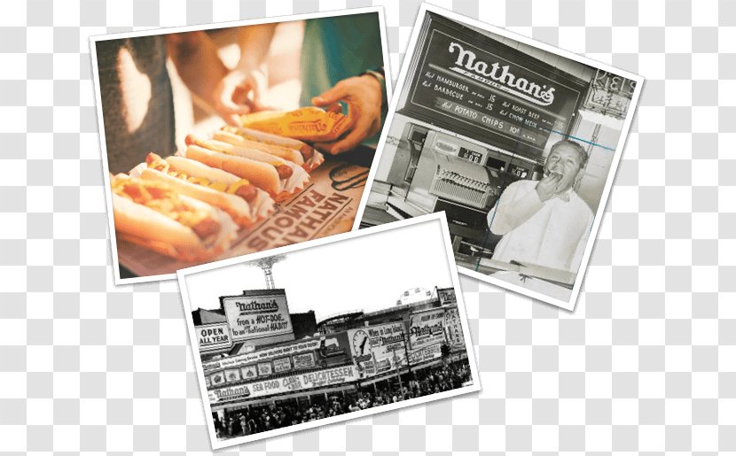 Coney Island Advertising Poster Nathan's Famous - Picture Frames Transparent PNG