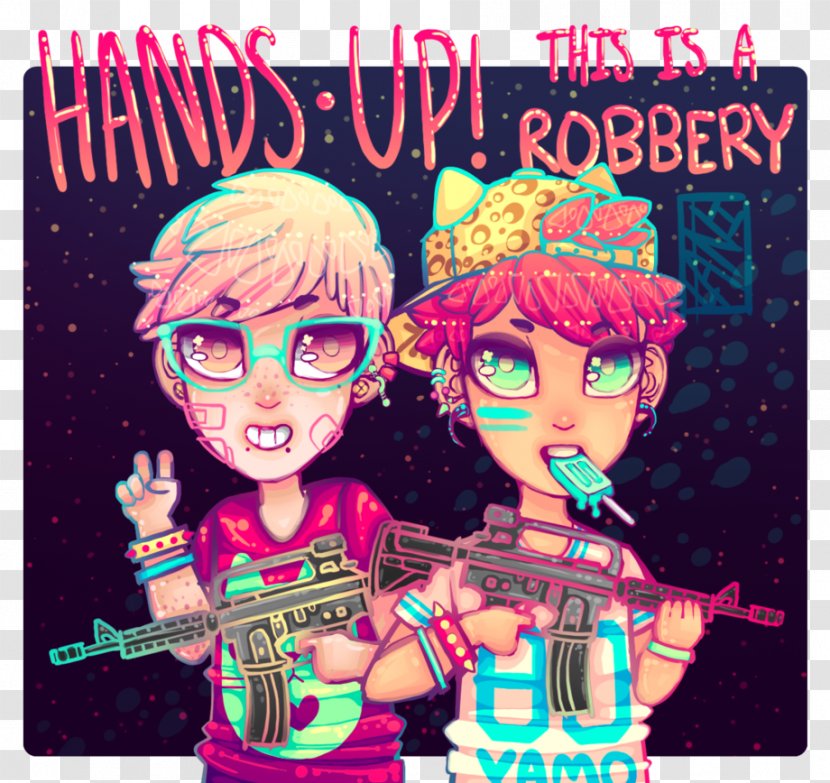 Poster Album Cover Pink M - Bank Robber Transparent PNG
