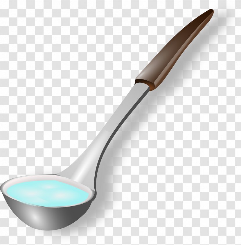 Soup Spoon Ladle Kitchen Utensil Clip Art - Fork - A Spoonful Of Water Transparent PNG