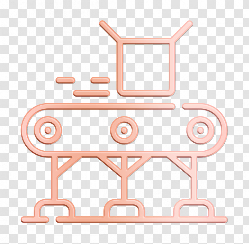 Manufacturing Icon Conveyor Icon Transparent PNG