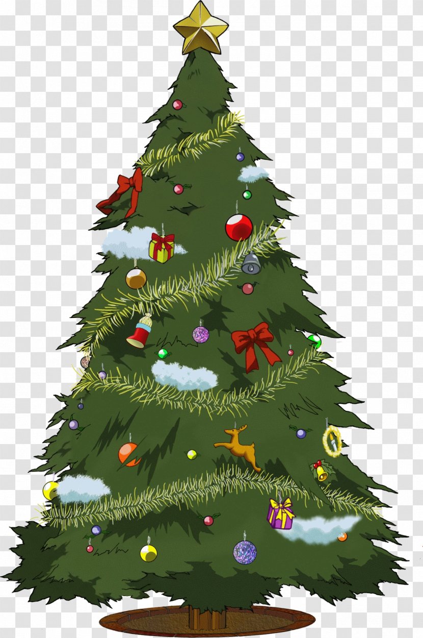 Christmas Tree Gift Santa Claus Ornament - Pine Family - Oreimo Transparent PNG
